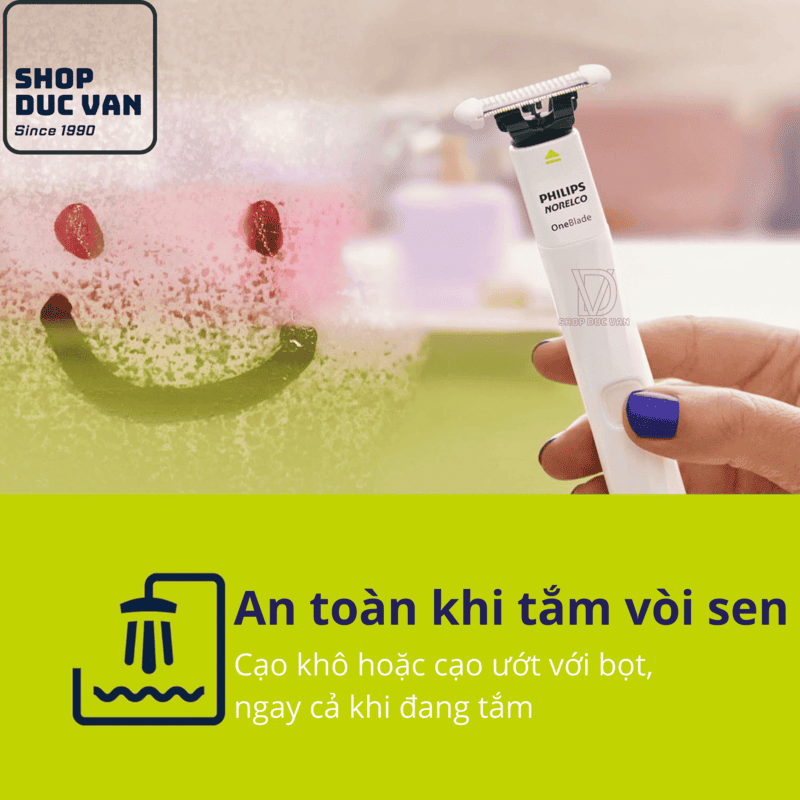 Philips OneBlade Intimate QP1924/70 Groin & Body Trimmer for Men and Women Safe for Sensitive Skin, Waterproof, Prevents Nicks & Irritation