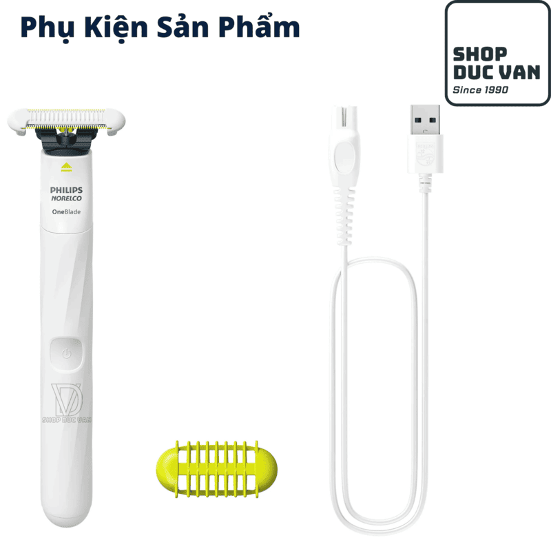 Philips OneBlade Intimate QP1924/70 Groin & Body Trimmer for Men and Women Safe for Sensitive Skin, Waterproof, Prevents Nicks & Irritation