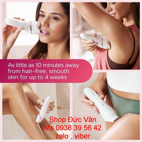 Máy tẩy lông Philips Epilator Series 8000 BRE720