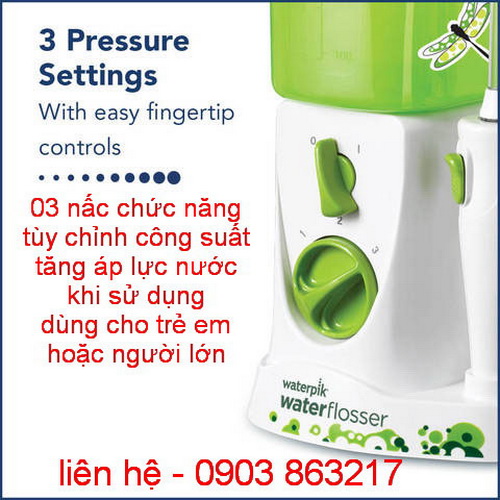 Máy Tăm Nước Dành Cho Trẻ Con Waterpik Water Flosser For Kids WP-260