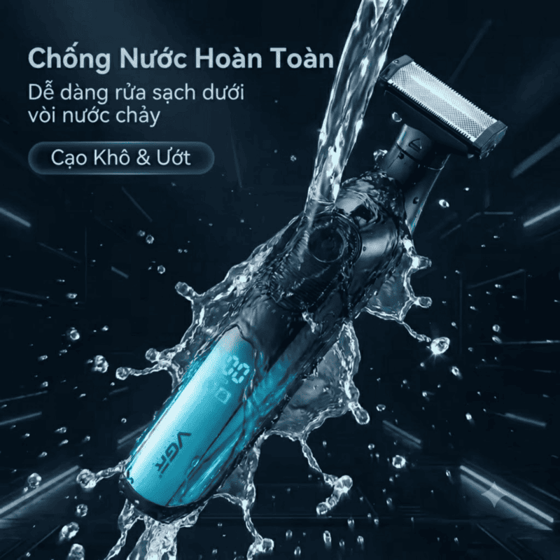 Máy Tỉa Râu, Cạo Lông Toàn Thân VGR V-361 Cho Nam