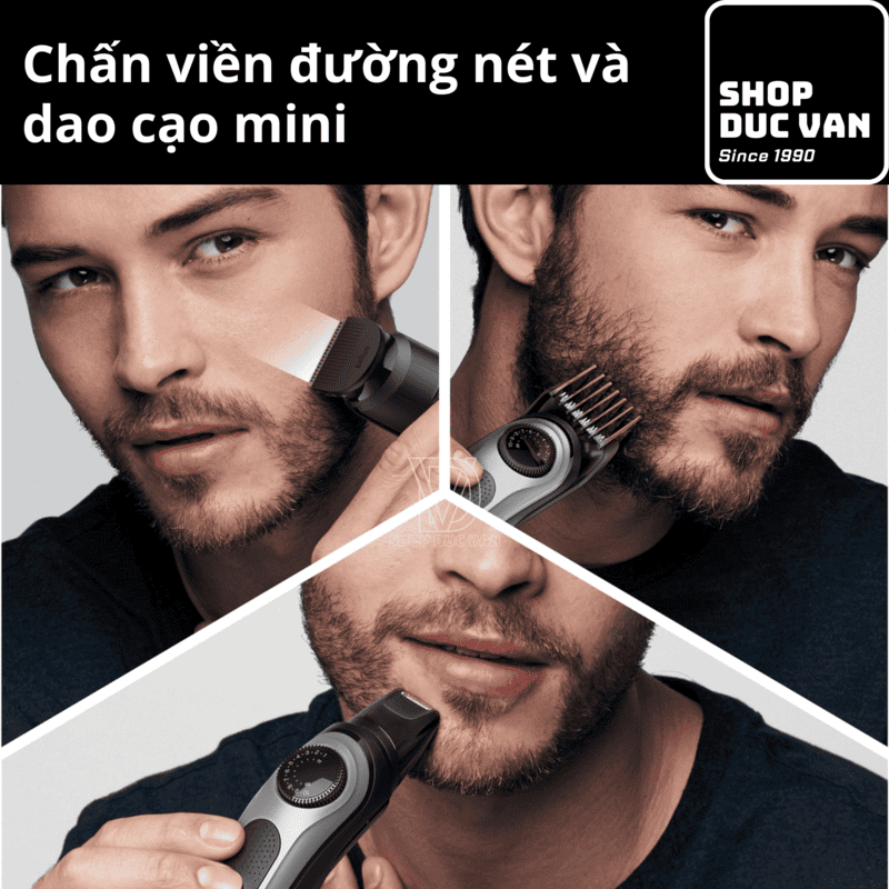 Braun All-In-One AIO 5490 Multi-Functional Beard Trimmer – Waterproof Hair Clipper & Body Groomer with 9 Premium Shaving and Trimming Attachments