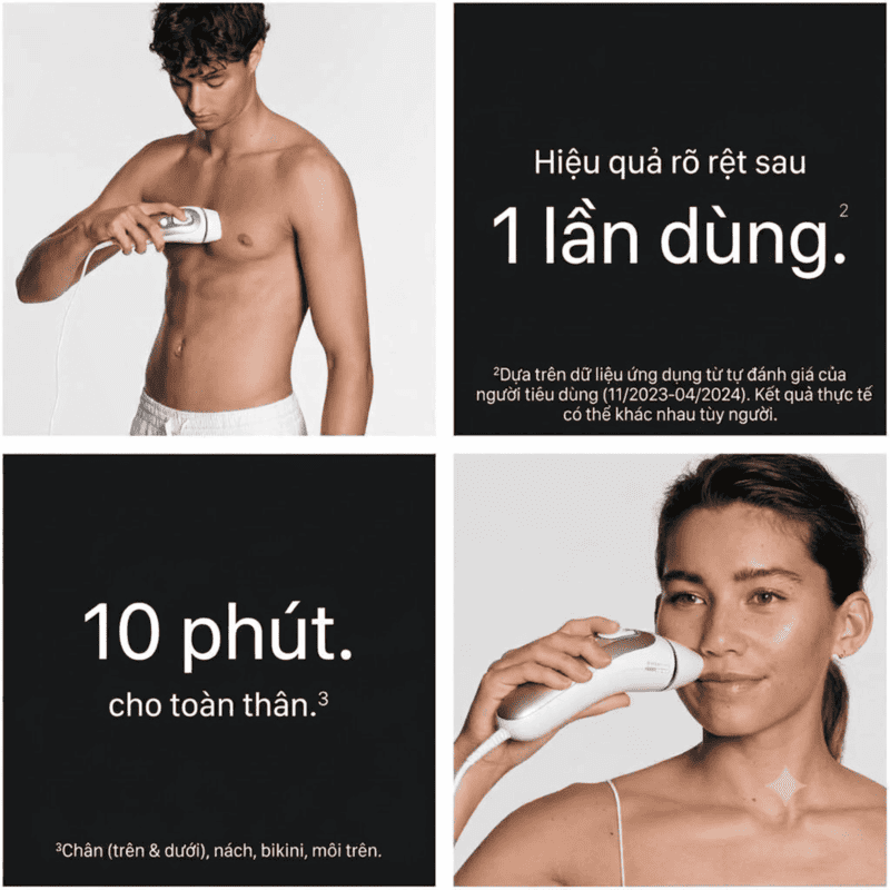 Máy Triệt Lông Braun Skin i·Expert IPL PL7219 Pro 7 (Kèm 4 Đầu Triệt & Máy Tỉa Lông Mặt)