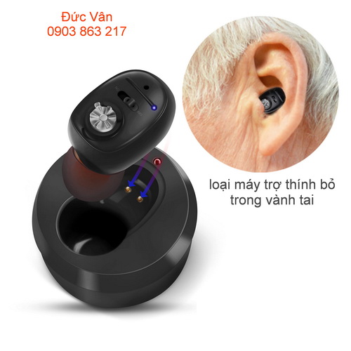 máy trợ thính nhét tai bỏ trong tai 1607