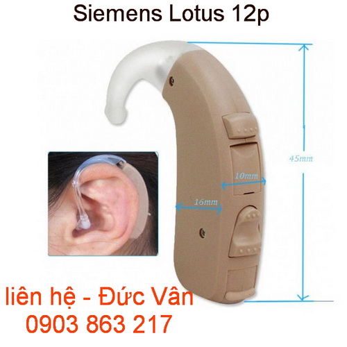 máy trợ thính móc tai Siemens Lotus 12P BTE