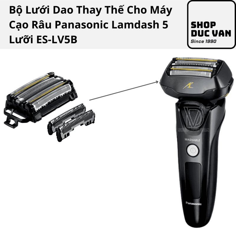 Panasonic Bộ Lưỡi & Màng Lưới Thay Thế Máy Cạo Râu 5 Lưỡi ES-LV5B ES-CLV5E ES-CLV5F ES-CLV5T