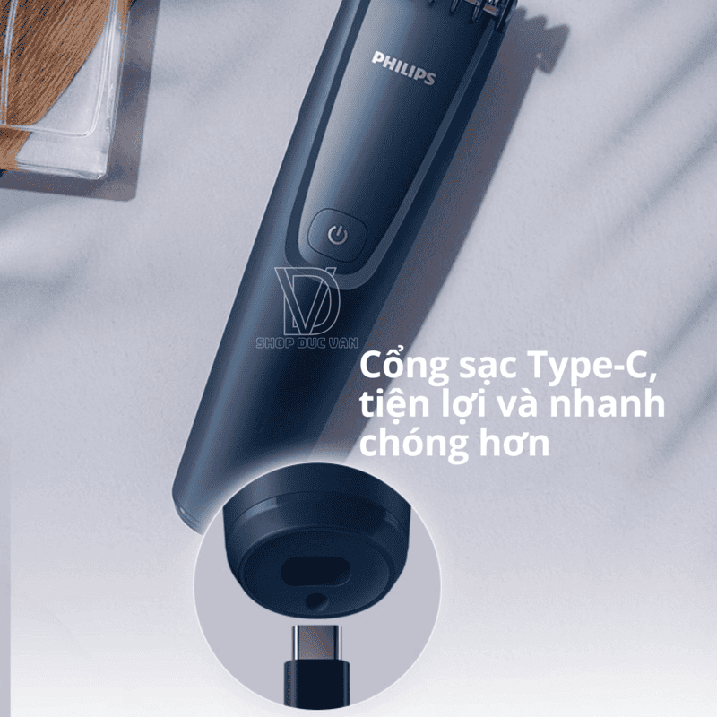 Tông Đơ Cắt Tóc Philips HC3688 Chính Hãng, Sạc Type C
