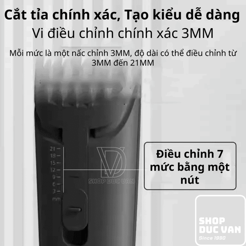 Tông Đơ Cắt Tóc Poree PC1907 Sạc Type C, Pin Trâu 180 Phút