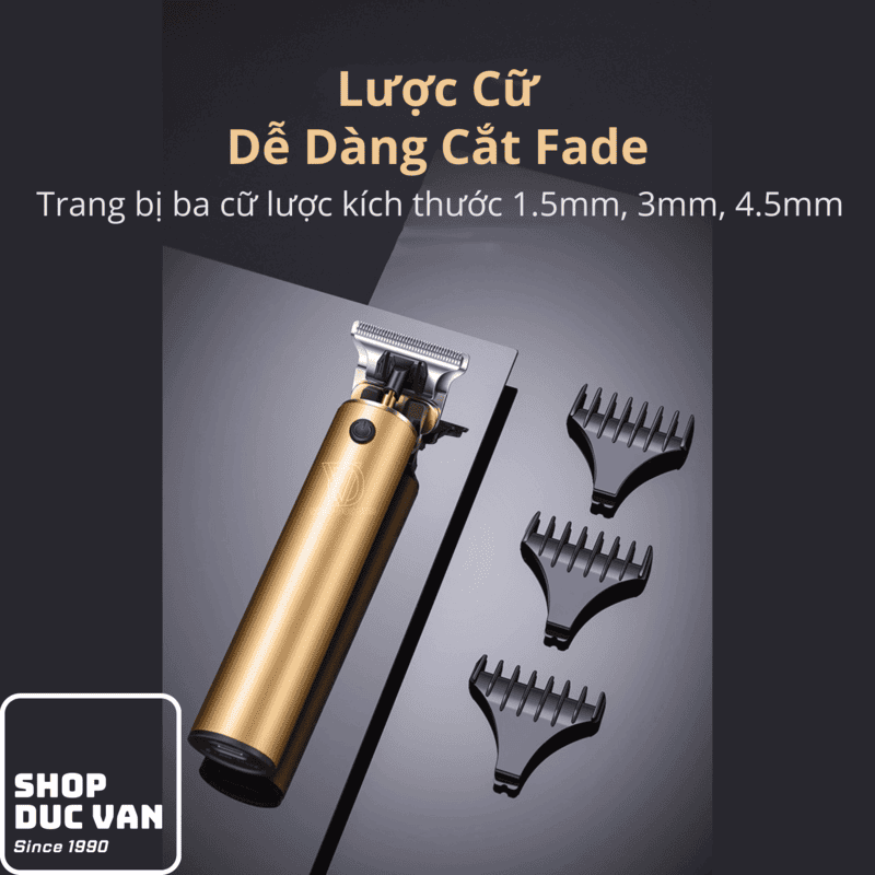 Tông Đơ Cắt Tóc T9 Bằng Kim Loại, Thiết Kế Nhỏ Gọn