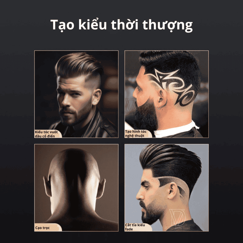 Tông Đơ Cắt Tóc T9 Bằng Kim Loại, Thiết Kế Nhỏ Gọn