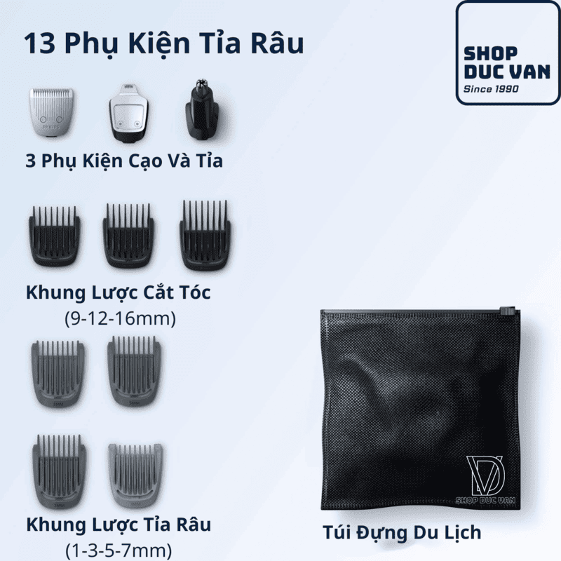 Philips Norelco Multigroom 3000 Series All-in-one Trimmer MG3740 For Face, Head with Self-sharpening Steel Blades