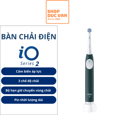 Bàn Chải Điện Oral-B iO2 Máy Đánh Răng Thông Minh 3 Chế Độ Làm Sạch