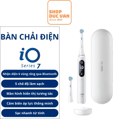 Bàn Chải Điện Oral-B iO7 (Series 7) - Công Nghệ Từ Tính, Sạc Nhanh 3H