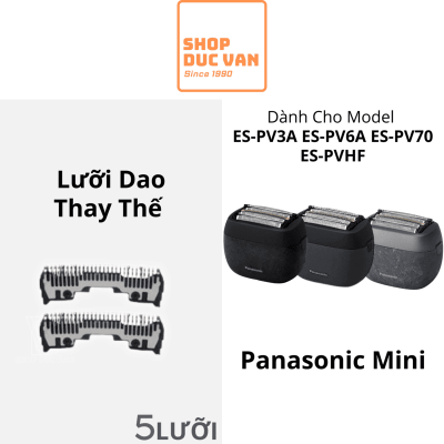 Cặp Lưỡi Dao Máy Cạo Râu Panasonic Nhật Bản Thay Thế Cho Máy Mini ES-PV3A ES-PV6A ES-PV70 ES-PVHF