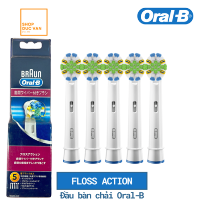 [HỘP 5 CÁI] Đầu Bàn Chải Điện Oral-B FlossAction Cho Kẽ Răng Sạch Và Sâu