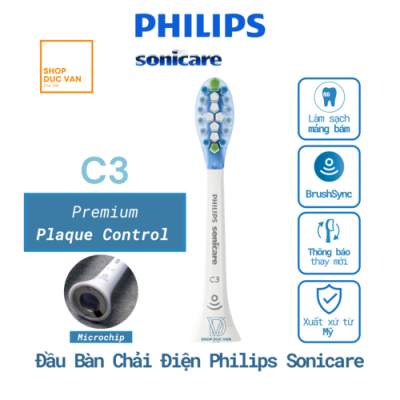 Đầu Bàn Chải Điện Philips Sonicare C3 Premium Plaque Control