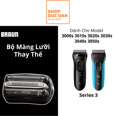 Đầu Cạo Braun 32B Thay Thế Cho Máy Braun Series 3 3000s 3010s 3020s 3030s 3040s 3050cc