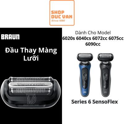 Đầu Lưỡi Cạo Râu Thay Thế Braun 64B Cho Máy Cạo Râu Braun Series 6 (6120s, 6172cc, 6177cc, 62-B1200s)