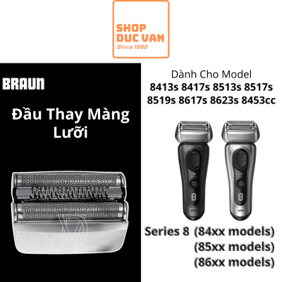 Đầu Cạo Thay Thế Braun 83M Chính Hãng Cho Máy Cạo Râu Series 8 8413s 8417s 8513s 8517s 8519s