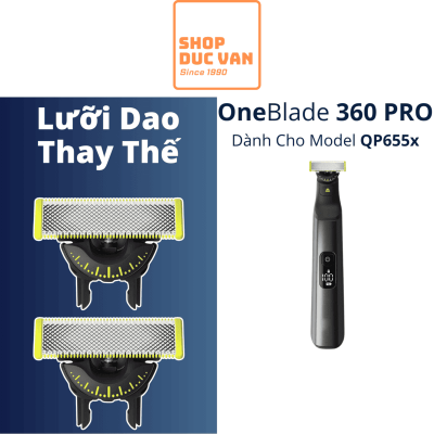 Lưỡi Cạo Philips OneBlade 360 Đầu Thay Thế Cho QP6551/15 QP6551/30 QP6552/15 QP6552/30 QP6651/30R1