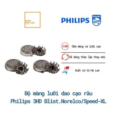 Lưỡi Dao Máy Cạo Râu Philips 3HD Blist.Norelco / Speed-XL 8138X 8140XL 8150XL 8151XL 8160XL 8171XL 8175XL 8240XL 8250XL 8251XL 8260XL