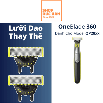Lưỡi Máy Cạo Râu Philips OneBlade 360 Face & Body Thay Thế Dùng Cho QP2830, QP2834, QP2824