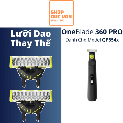 Lưỡi Thay Thế OneBlade 360 Cho Máy Cạo Râu Philips Pro 360 Face & Body QP6531 QP6532 QP6541 QP6542