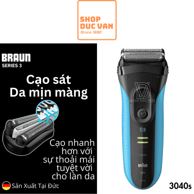 Máy Cạo Râu Braun Series 3 ProSkin 3040s Hàng Đức Cạo Khô & Ướt