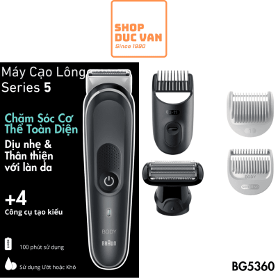 Máy Cạo Tỉa Lông Toàn Thân Braun BG5360 Series 5