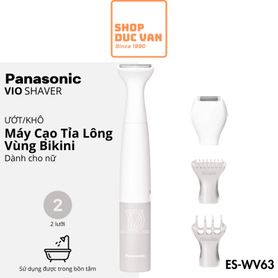 Máy Cạo Tỉa Lông Vùng Bikini Panasonic ES-WV63 Chống Nước IPX7, Cạo Khô và Ướt
