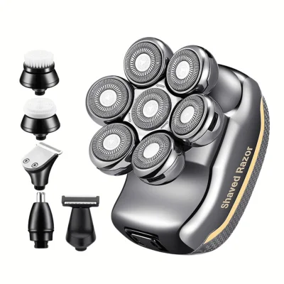 Máy Cạo Trọc Đầu, Máy Cạo Râu Đa Năng 7 Lưỡi RQ7900 Phiên Bản Mới 6 Trong 1
