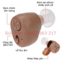 máy trợ thính nhét tai bỏ trong tai V86