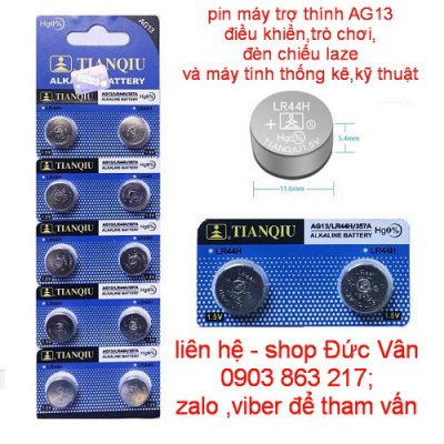 Pin máy trợ thính AG13/LR44