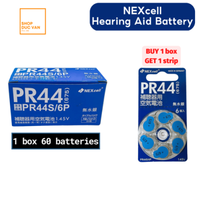 Pin PR44 NEXcell ,Pin Máy Trợ Thính size 675