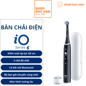 Bàn Chải Đánh Răng Điện Thông Minh Oral-B iO Series 6 iO6 Công Nghệ Từ Tính, 5 Chế Độ Làm Sạch, Kết Nối App