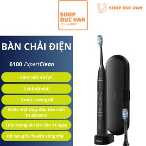 Bàn Chải Điện Philips Sonicare 7300 ExpertClean Sóng Âm Kết Nối App Bluetooth Chăm Sóc Nướu Khỏe Mạnh & Giảm Mảng Bám