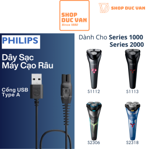 USB Charging Cable Philips Shaver Series 1000 Series 2000 Genuine S1103 S1112 S1113 S1115 S1118 S1213 S1301 S2306 S2308 S2313 S2318