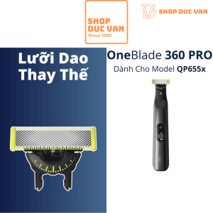 Lưỡi Thay Thế Philips OneBlade 360 Dùng Cho Máy Cạo Râu QP6551 QP6552 QP6651 Dòng Pro