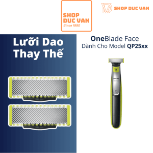 Đầu Lưỡi Cạo Râu Philips OneBlade QP1424 QP2520 QP2530 QP2510 Cạo Khô/Ướt, Bảo Vệ Da