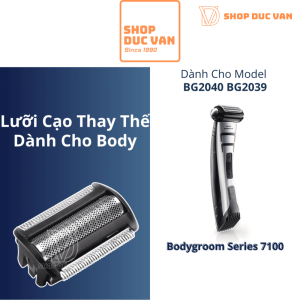 Lưỡi Thay Thế Philips Bodygroom BG2040 BG2039 Đầu Cạo Lông Toàn Thân Philips Series 7100