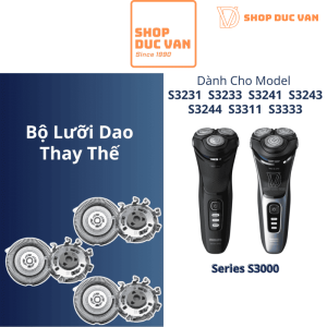 Lưỡi Dao Cạo Thay Thế Philips Tương Thích Series 3000 S3231 S3233 S3241 S3243 S3244 S3311 S3333