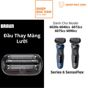 Braun 54B Replacement Shaver Head for Braun Series 6 Models 6020s 6040cs 6072cc 6075cc 6090cc