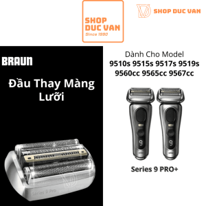 Đầu Cạo Braun 94M Thay Thế Series 9 Pro+ Dòng 9510s 9515s 9517s 9519s 9520s 9525s 9527s 9550s