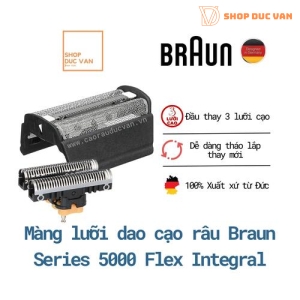 Shaver Foil & Cutter Head Replacement for Braun 5000 Series Flex Integral 5005 5010 5015 5311 5312 5314 5315 5316 5317