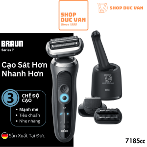 Máy Cạo Râu Braun Series 7 7185cc Kèm Cốc Sạc Rửa Vệ Sinh