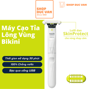 Máy Cạo Tỉa Lông Vùng Kín Philips OneBlade Intimate QP1924/70 An Toàn Cho Da Nhạy Cảm, Chống Nước, Chống Trầy Xước, Chống Kích Ứng Dành Cho Nam Và Nữ