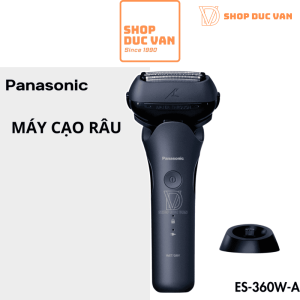 Máy Cạo Râu Panasonic ES-L360W 3 Lưỡi Chân Đế Sạc Cạo Khô Và Ướt Tạo Bọt Tông Đơ Cắt Tóc Mai Mẫu Mới Năm 2024
