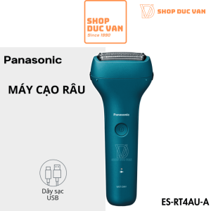 Máy Cạo Râu Panasonic ES-RT4AU 3 Lưỡi Chống Nước Cạo Khô Và Ướt Sạc USB Type C Mẫu Mới Năm 2024