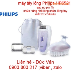 máy tẩy lông philips HP6521 MADE IN slovenia