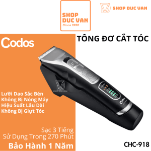 Tông Đơ Cắt Tóc Codos CHC-918 Lựa Chọn Chuyên Nghiệp Hoàn Hảo Cho Gia Đình
